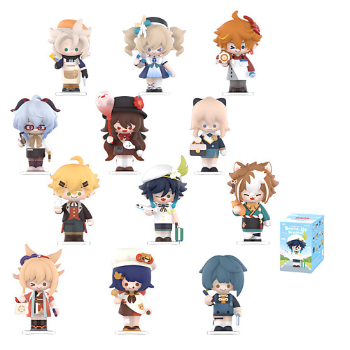 

POP MART Фигурка x GenShin Q Collection Transformation Comic Theme Blind Box Products 12 Pcs, Фигурка x GenShin Q Collection Transformation Comic Theme Blind Box Products 12 Pcs