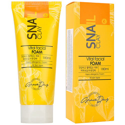 

GRACE DAY Пенка для умывания с муцином улитки 180, Пенка для умывания с муцином улитки