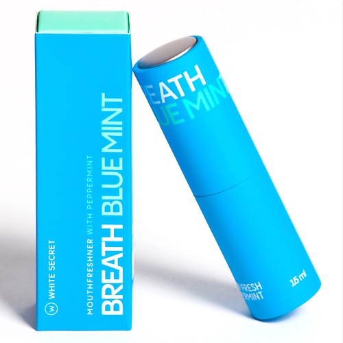 

WHITE SECRET Освежитель для полости рта Breath Blue Mint 15, Освежитель для полости рта Breath Blue Mint