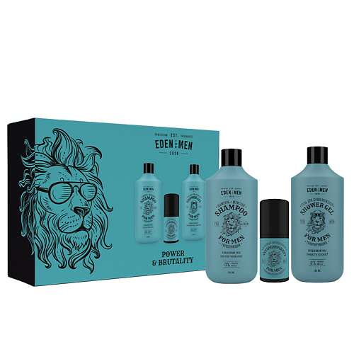 

EDEN Подарочный набор For men шампунь+гель для душа+дезодорант, Подарочный набор For men шампунь+гель для душа+дезодорант