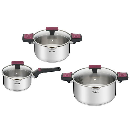 

TEFAL Набор посуды Cook&Clip G723S674, Набор посуды Cook&Clip G723S674
