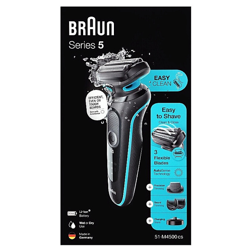 

BRAUN Электробритва Rasierer - Series 5 51-M4500cs Mint, Электробритва Rasierer - Series 5 51-M4500cs Mint