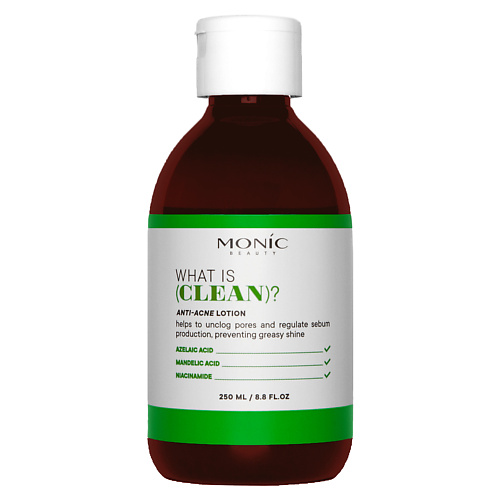 

MONIK BEAUTY MONIC BEAUTY Лосьон для лица анти-акне Monic Beauty серии What is clean 250, MONIC BEAUTY Лосьон для лица анти-акне Monic Beauty серии What is clean