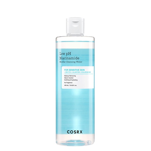 

COSRX Мицеллярная вода с ниацинамидом Low pH Niacinamide Micellar Cleansing Water 400.0, Мицеллярная вода с ниацинамидом Low pH Niacinamide Micellar Cleansing Water