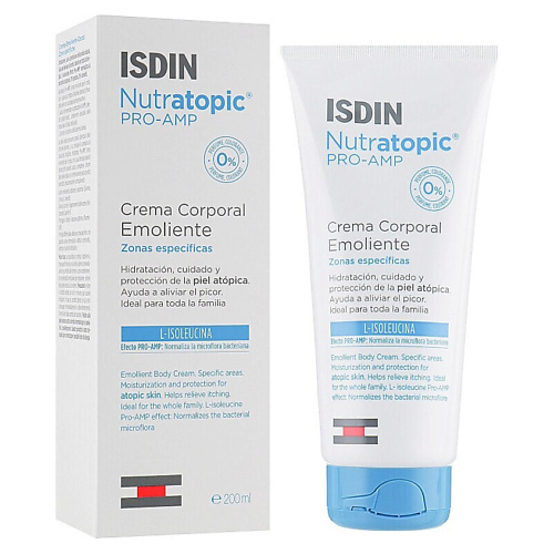 

ISDIN Крем для тела при атопическом дерматите Nutratopic Pro-AMP Emollient Cream, Крем для тела при атопическом дерматите Nutratopic Pro-AMP Emollient Cream
