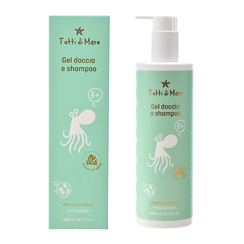 

TUTTI DI MARE Шампунь и гель для купания 3+ 400, Шампунь и гель для купания 3+