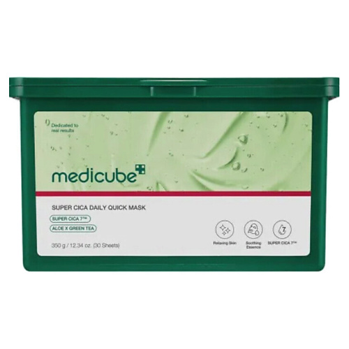 

MEDICUBE Успокаивающая маска для лица с центеллой Super Cica Soothing, Успокаивающая маска для лица с центеллой Super Cica Soothing
