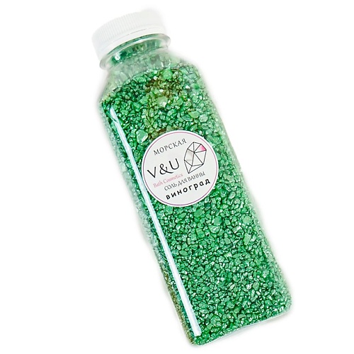 

V&U COSMETICS Морская соль для ванны с шиммером Виноград 500, Морская соль для ванны с шиммером Виноград