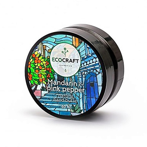 

ECOCRAFT Крем-масло для рук Мандарин и розовый перец Mandarin & Pink Pepper Natural Hand Butter 60, Крем-масло для рук Мандарин и розовый перец Mandarin & Pink Pepper Natural Hand Butter