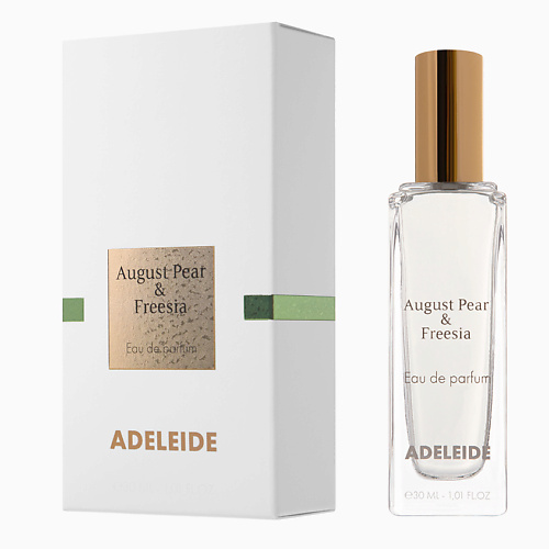 

ADELEIDE Парфюмерная вода AUGUST PEAR AND FREESIA (АВГУСТОВСКАЯ ГРУША И ФРЕЗИЯ) 30, Парфюмерная вода AUGUST PEAR AND FREESIA (АВГУСТОВСКАЯ ГРУША И ФРЕЗИЯ)