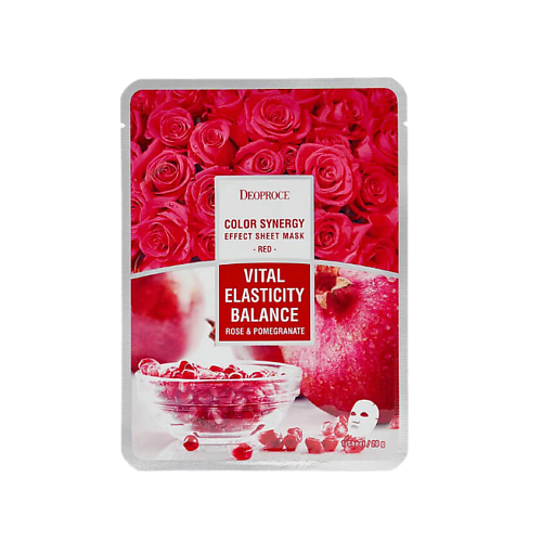 

DEOPROCE Тканевая маска для лица с экстрактом граната и розы 20, Тканевая маска для лица с экстрактом граната и розы