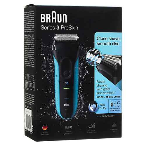 

BRAUN Электробритва Rasierer - Series 3 3010S, Электробритва Rasierer - Series 3 3010S