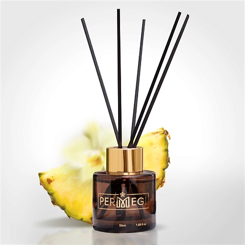 

PERMEGI Диффузор для дома с палочками "Ананас и Ваниль" 50, Диффузор для дома с палочками "Ананас и Ваниль"