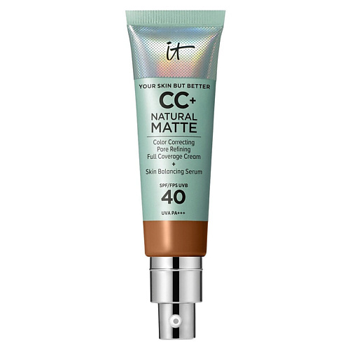 

IT COSMETICS CC+ крем с матовым финишем и SPF40 Your Skin But Better Natural Matte, CC+ крем с матовым финишем и SPF40 Your Skin But Better Natural Matte