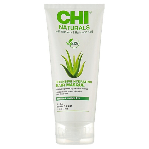 

CHI Увлажняющая маска Naturals Aloe Intensive Hydrating Hair Masque 177, Увлажняющая маска Naturals Aloe Intensive Hydrating Hair Masque