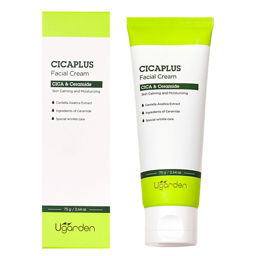 

DERMAL Ugarden Cicaplus Крем для лица с Центеллой Азиатской 75, Ugarden Cicaplus Крем для лица с Центеллой Азиатской