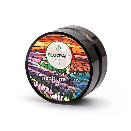 

ECOCRAFT Скраб для лица Базилик средиземноморский Basil Mediterranean Natural Face Scrub 60, Скраб для лица Базилик средиземноморский Basil Mediterranean Natural Face Scrub
