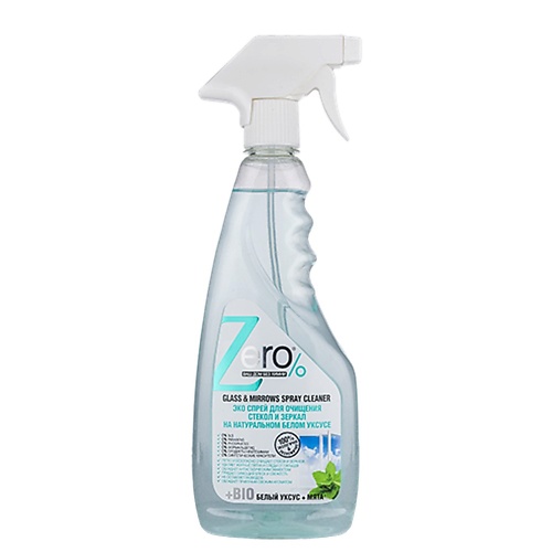 

ZERO Эко спрей BIO для очищения стекол и зеркал 450, Эко спрей BIO для очищения стекол и зеркал