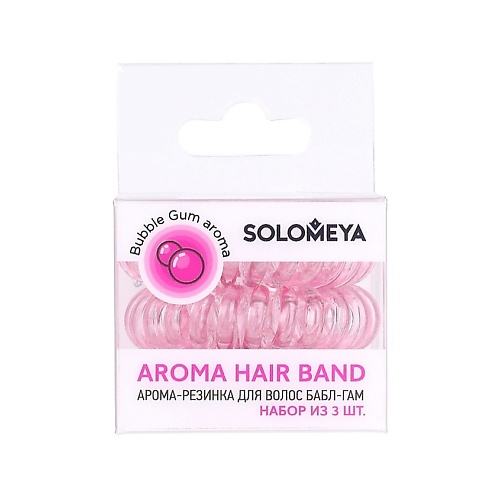 SOLOMEYA Арома-резинка для волос "Бабл-гам" Aroma Hair Band