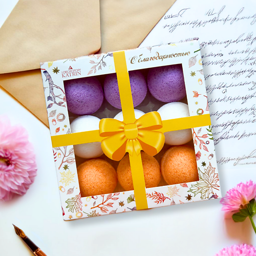 

LABORATORY KATRIN Бомбочки для ванны Подарочный набор «С благодарностью», Бомбочки для ванны Подарочный набор «С благодарностью»