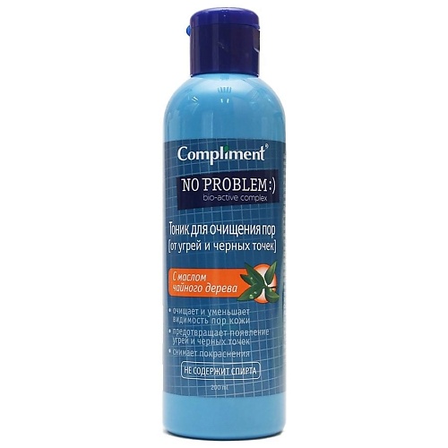 

COMPLIMENT Тоник No Problem для очищения пор с маслом чайного дерева 200, Тоник No Problem для очищения пор с маслом чайного дерева