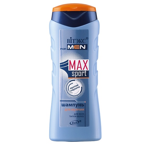 

ВИТЭКС Шампунь для всех типов волос FOR MEN MAX Sport 250, Шампунь для всех типов волос FOR MEN MAX Sport