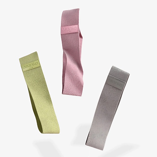 

ASANKA Набор тканевых фитнес-резинок 3 шт, Набор тканевых фитнес-резинок 3 шт