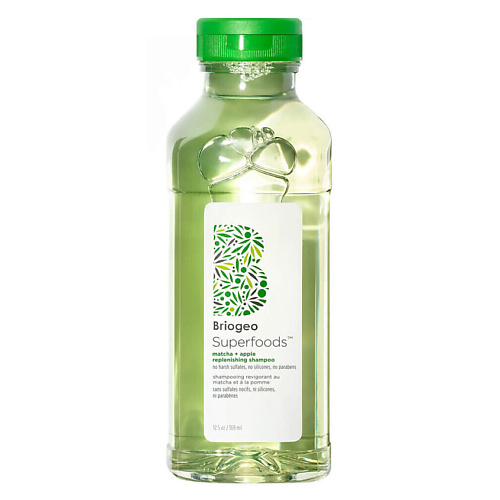 BRIOGEO Шампунь Be Gentle, Be Kind Matcha + Apple Replenishing Superfood Shampoo