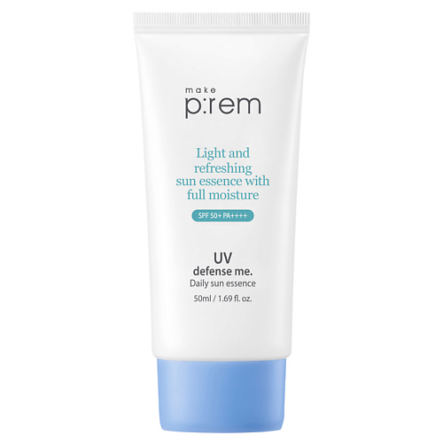 Солнцезащитные кремы MAKE P:REM Крем-эссенция для лица солнцезащитный UV Defense me SPF 50+