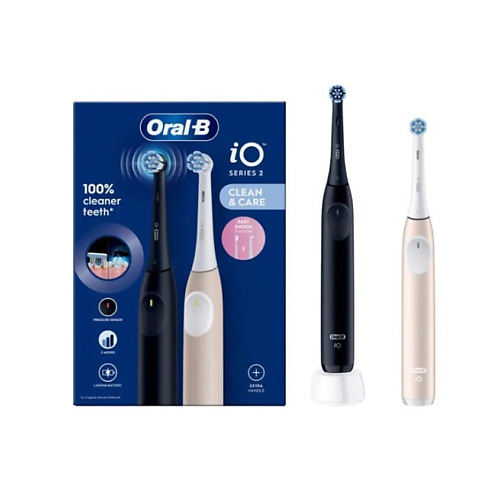 

ORAL-B Набор электрических зубных щёток iO Series 2 Clean & Care, Набор электрических зубных щёток iO Series 2 Clean & Care