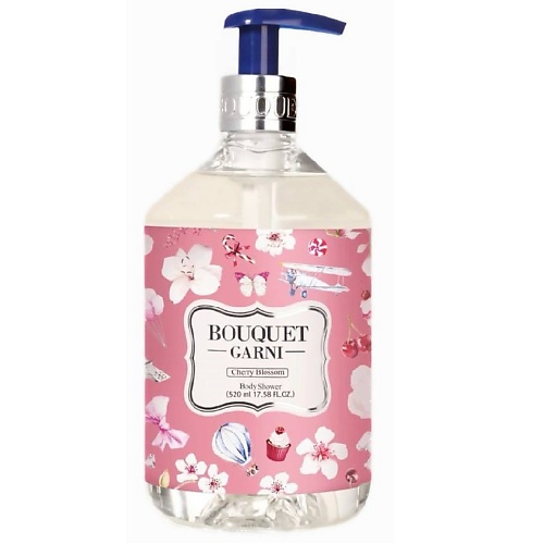 

BOUQUET GARNI Гель для тела с ароматом Цветущая вишня 500, Гель для тела с ароматом Цветущая вишня