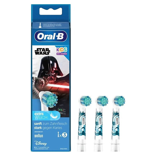 

ORAL-B Насадки для детской зубной щетки Star Wars "Звездные войны", Насадки для детской зубной щетки Star Wars "Звездные войны"