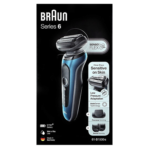 

BRAUN Электробритва Series 6 61-B1500s, Электробритва Series 6 61-B1500s