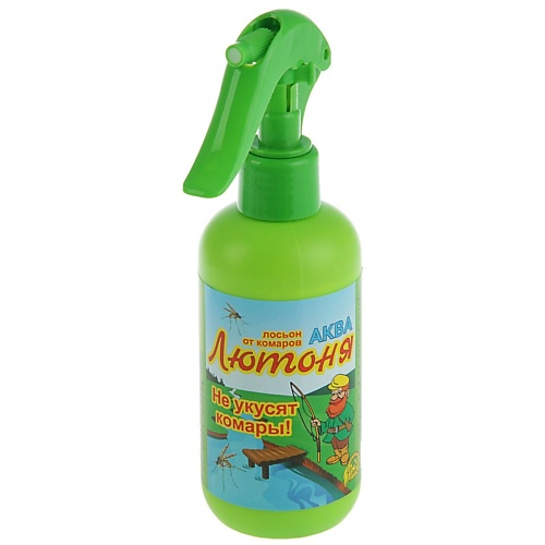 

ЛЮТОНЯ Средство репеллентное Аква-спрей с курком от комаров, мокрецов, москитов, мошек 200, Средство репеллентное Аква-спрей с курком от комаров, мокрецов, москитов, мошек