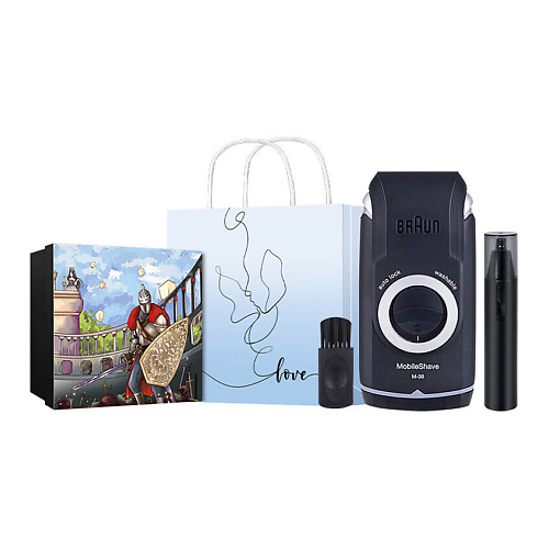 

BRAUN Электробритва M30 Black - Romantic Knight Grooming Box, Электробритва M30 Black - Romantic Knight Grooming Box