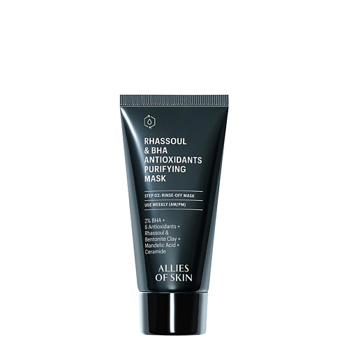 

ALLIES OF SKIN Маска для лица Rhassoul & BHA Antioxidants Purifying, Маска для лица Rhassoul & BHA Antioxidants Purifying