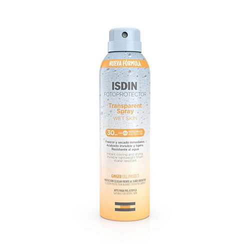 

ISDIN Солнцезащитный спрей Fotoprotector Wet skin Spf 30, Солнцезащитный спрей Fotoprotector Wet skin Spf 30