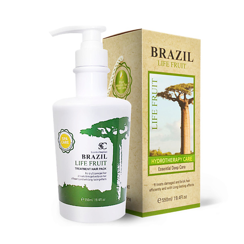 

SC BRAZIL LIFE FRUIT Увлажняющий профессиональный кондиционер для волос Hydrotherapy Care Hair 550, Увлажняющий профессиональный кондиционер для волос Hydrotherapy Care Hair