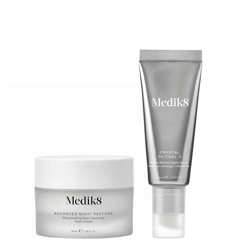 

MEDIK8 Набор средств для лица Crystal Retinal 3 and Advanced Night Restore, Набор средств для лица Crystal Retinal 3 and Advanced Night Restore