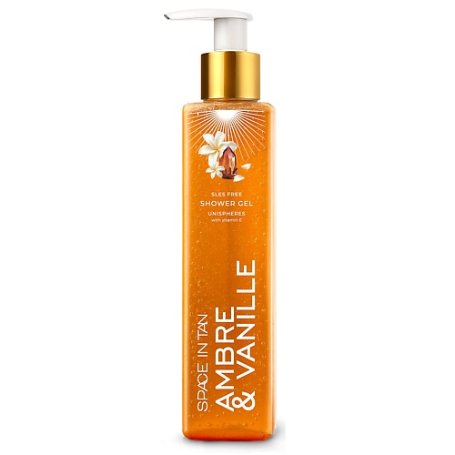 

SPACE IN TAN Гель для душа с ароматом Амбры и Ванили без SLES 200, Гель для душа с ароматом Амбры и Ванили без SLES
