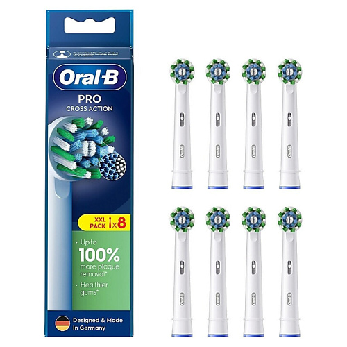 

ORAL-B Насадки для электрической зубной щетки Pro Cross Action, Насадки для электрической зубной щетки Pro Cross Action