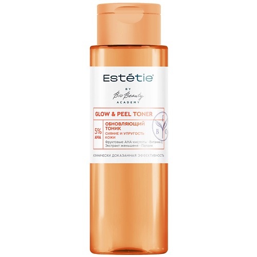

ESTETIE Тоник Обновляющий GLOW & PEEL TONER 200, Тоник Обновляющий GLOW & PEEL TONER