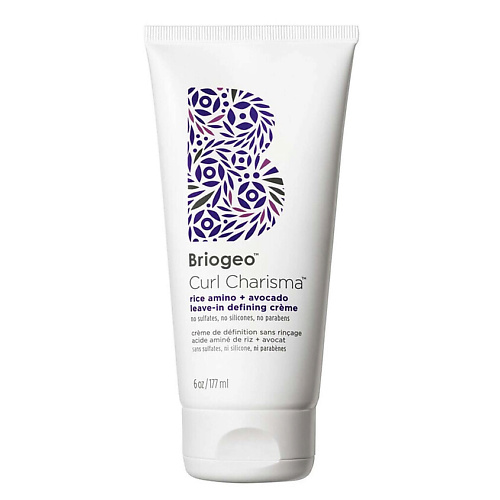 

BRIOGEO Крем для локонов Curl Charisma Rice Amino and Avocado Leave–In Defining Crème 177, Крем для локонов Curl Charisma Rice Amino and Avocado Leave–In Defining Crème