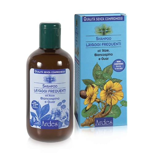 

ARDES Шампунь с алое для частого мытья волос Shampoo lavaggi frequenti all’aloe 250, Шампунь с алое для частого мытья волос Shampoo lavaggi frequenti all’aloe