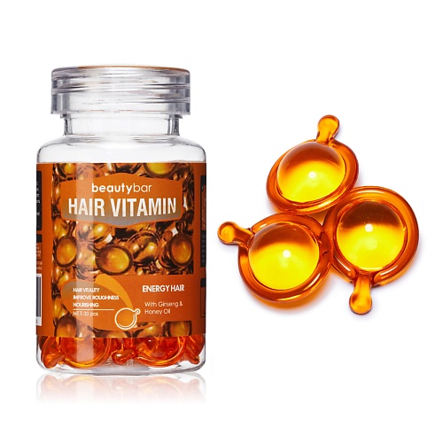 

BEAUTY BAR Масло в капсулах для поврежденных и окрашенных волос с марокканским маслом 30, Масло в капсулах для поврежденных и окрашенных волос с марокканским маслом