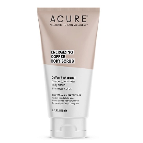 

ACURE Скраб для тела кофейный с древесным углём Energizing Coffee Body Scrub 177, Скраб для тела кофейный с древесным углём Energizing Coffee Body Scrub