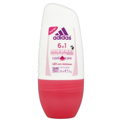 

ADIDAS Роликовый дезодорант женский 6-in-1 Deo Cool care 50, Роликовый дезодорант женский 6-in-1 Deo Cool care