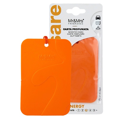 

MR & MRS FRAGRANCE Аромакарточка для автомобиля CESARE CARD ENERGY 1, Аромакарточка для автомобиля CESARE CARD ENERGY