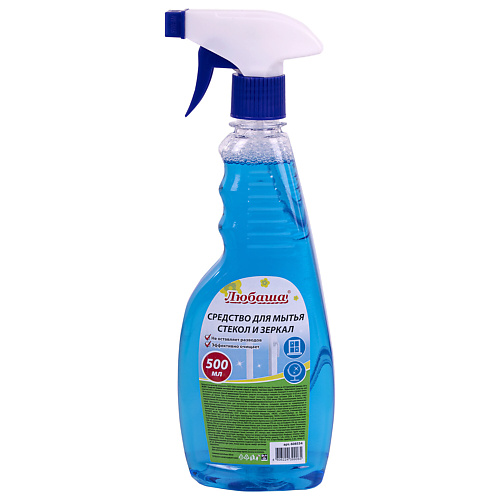 

ЛЮБАША Средство для мытья стекол и зеркал Морозная свежесть 500, Средство для мытья стекол и зеркал Морозная свежесть