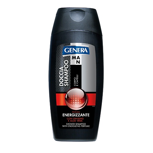 

GENERA Шампунь мужской 2 в 1 для волос и тела Genera освежающий экстракт женьшеня и алоэ вера 500, Шампунь мужской 2 в 1 для волос и тела Genera освежающий экстракт женьшеня и алоэ вера